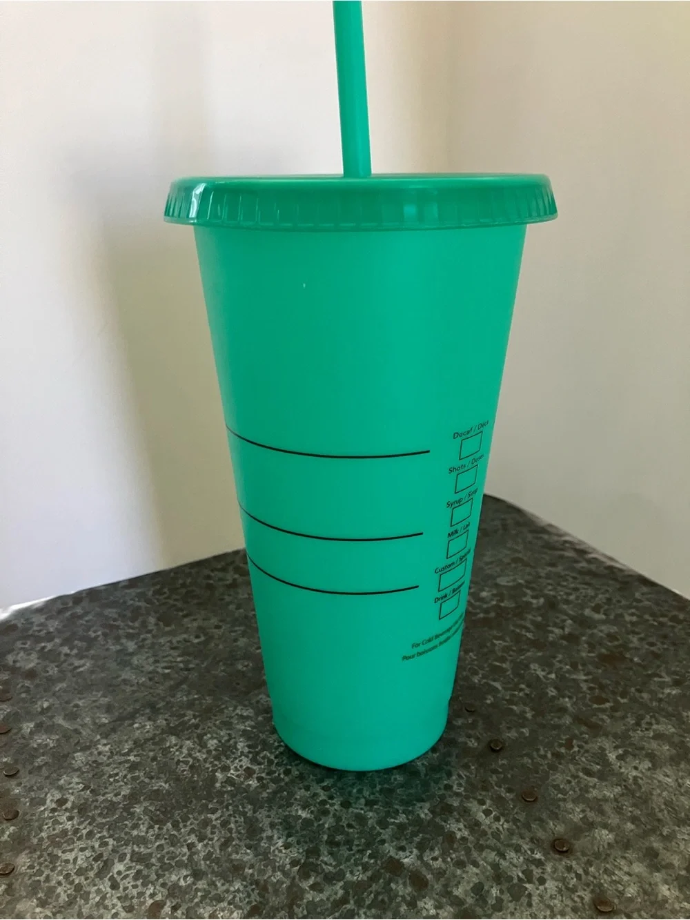 Starbucks Teal Green Reusable Tumbler with Straw 24 oz